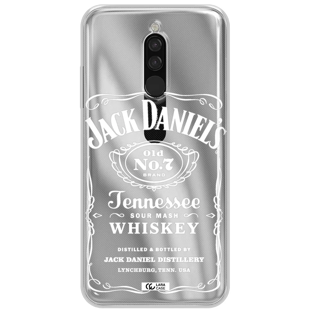 A White Background With Black Dots Xiaomi Redmi 8 Clear Tpu Case