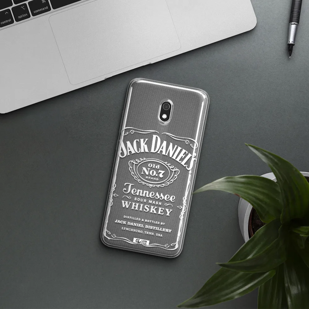 a white background with black dots Xiaomi Redmi 8A Clear TPU Case