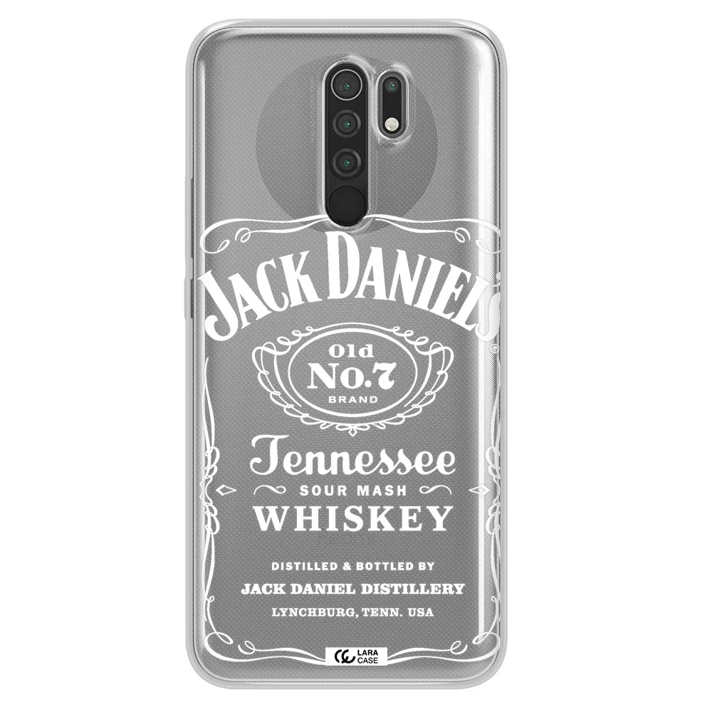 a white background with black dots Xiaomi Redmi 9 Clear TPU Case