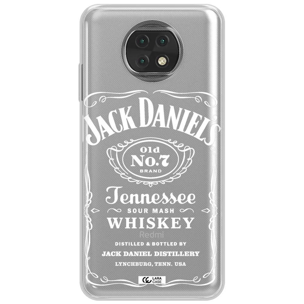 A White Background With Black Dots Xiaomi Redmi Note 9T Clear Tpu Case