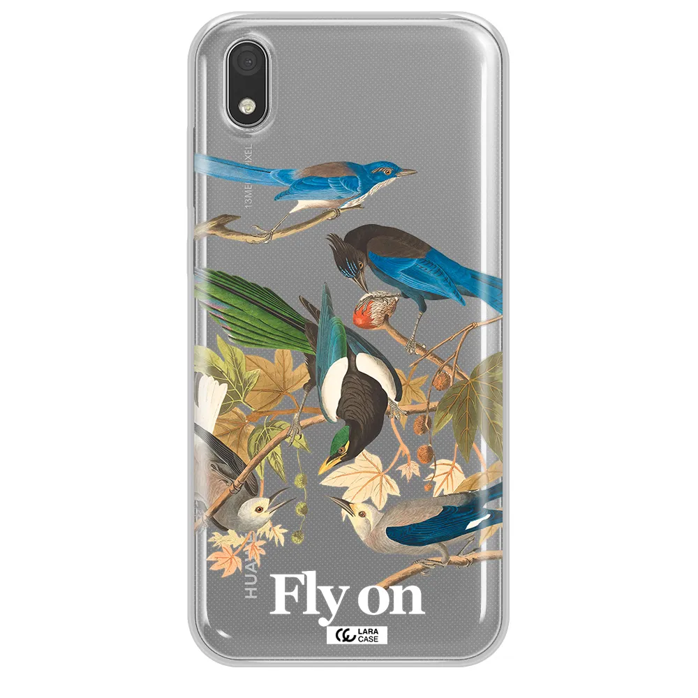 a group of birds on a branch Huawei Honor 8S Clear TPU Case