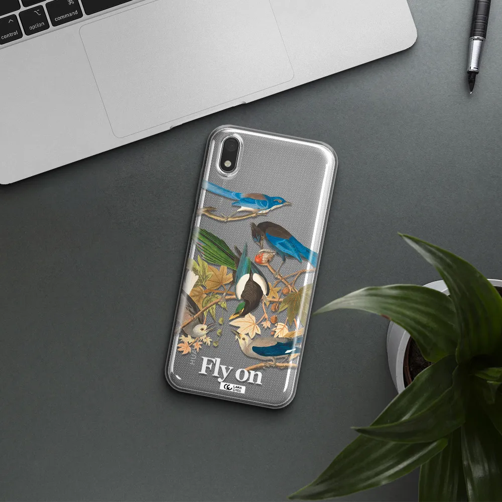 a group of birds on a branch Huawei Honor 8S Clear TPU Case