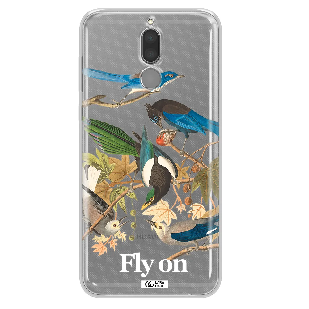 a group of birds on a branch Huawei Mate 10 Lite Clear TPU Case
