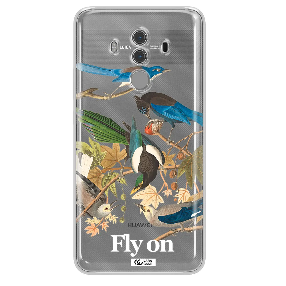 a group of birds on a branch Huawei Mate 10 Pro Clear TPU Case