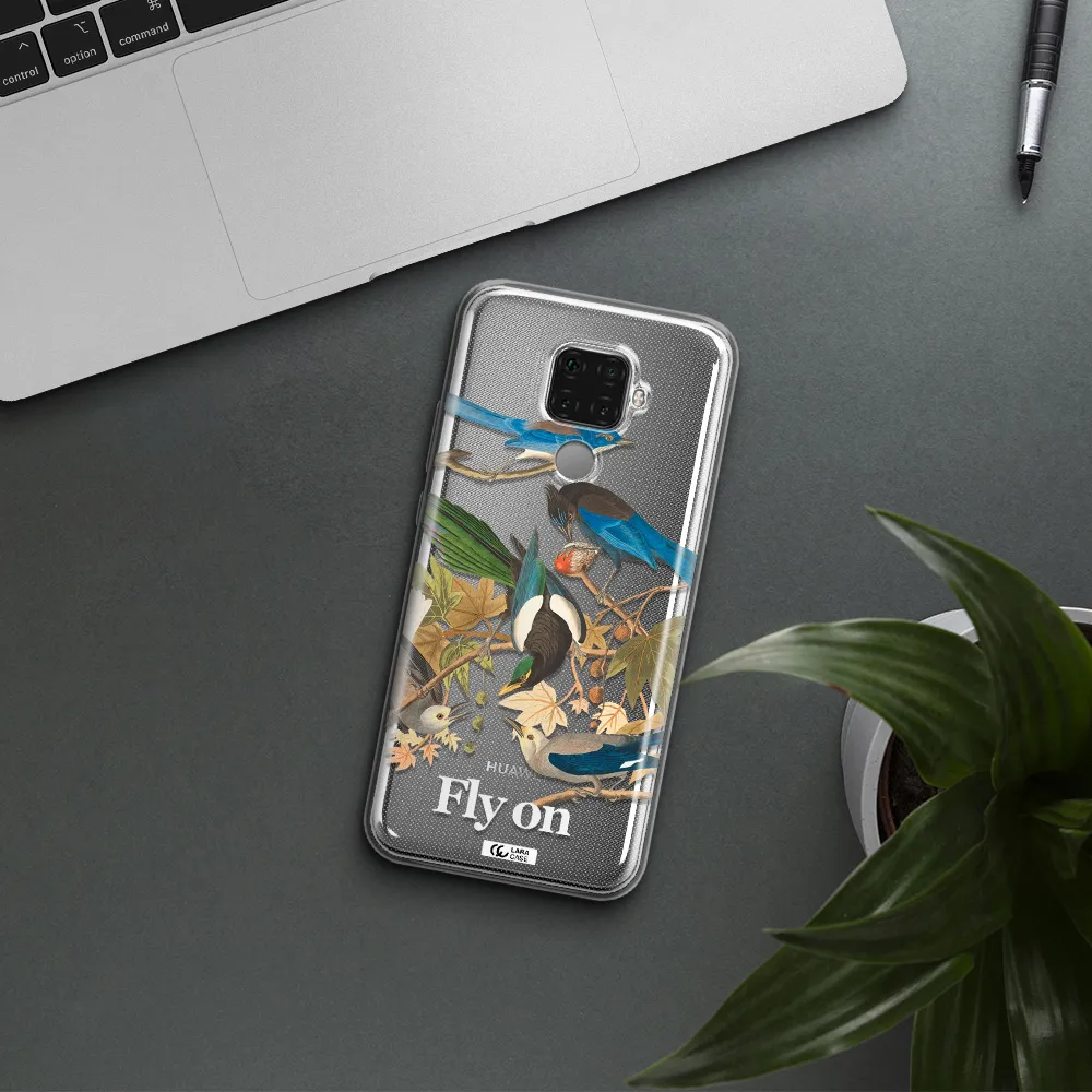 a group of birds on a branch Huawei Mate 30 Lite Clear TPU Case