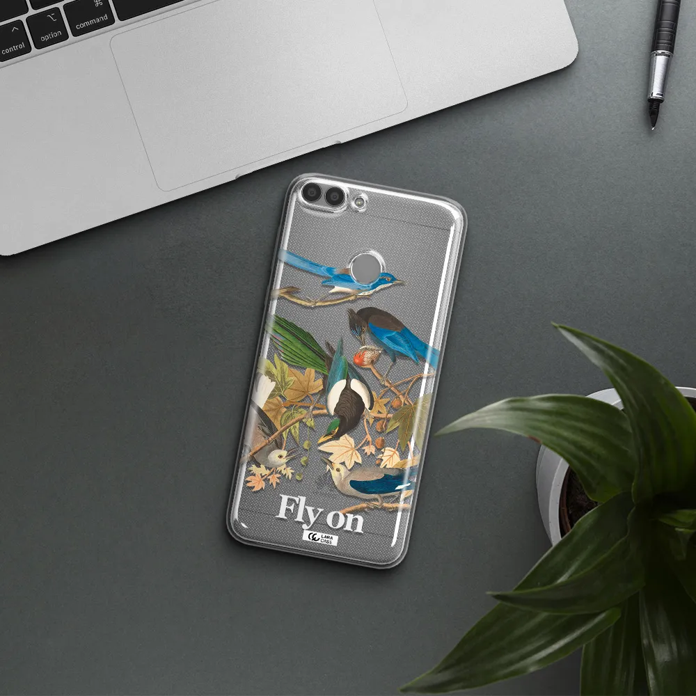 a group of birds on a branch Huawei P Smart 2017 Clear TPU Case