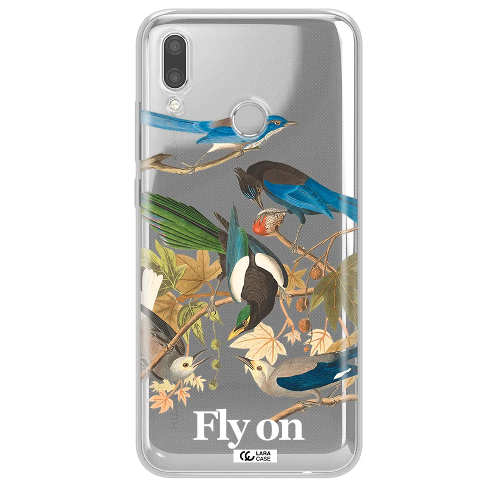 a group of birds on a branch Huawei P Smart 2019 Clear TPU Case