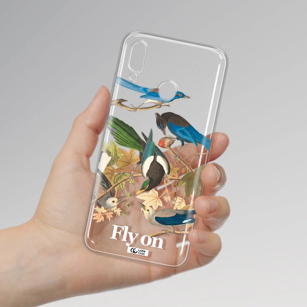 a group of birds on a branch Huawei P Smart 2019 Clear TPU Case