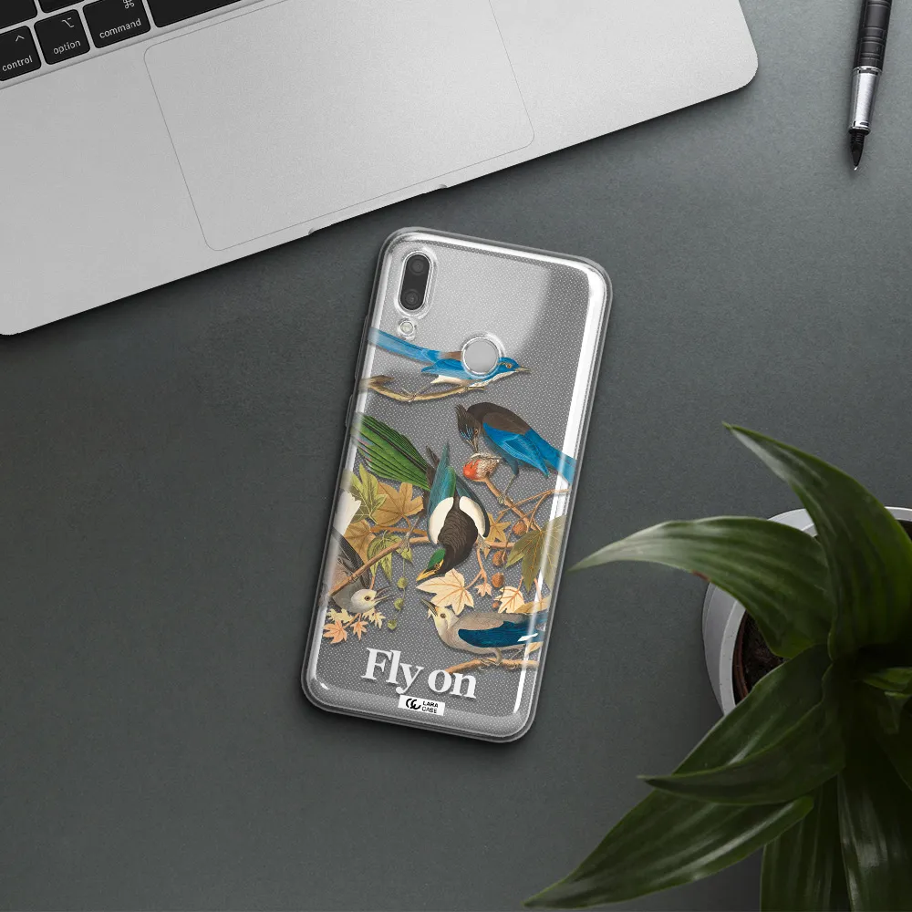 a group of birds on a branch Huawei P Smart 2019 Clear TPU Case