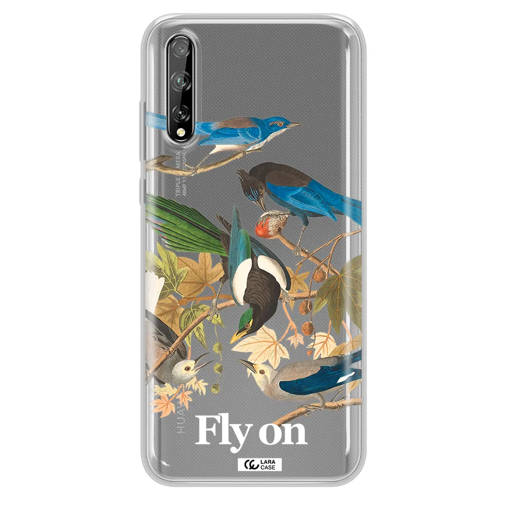a group of birds on a branch Huawei P Smart S Clear TPU Case