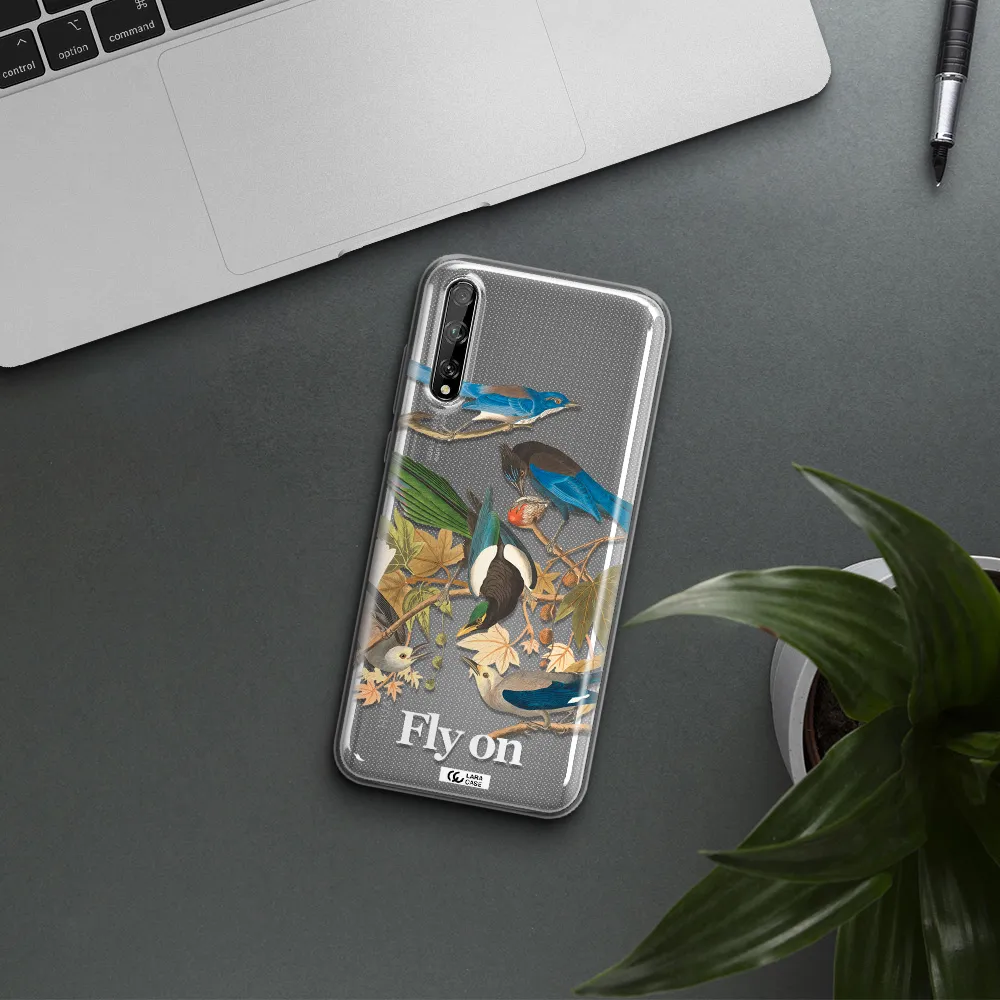 a group of birds on a branch Huawei P Smart S Clear TPU Case