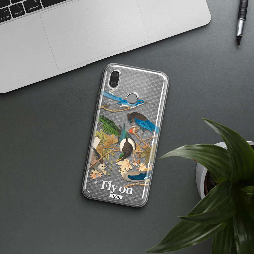 a group of birds on a branch Huawei P20 Lite Clear TPU Case