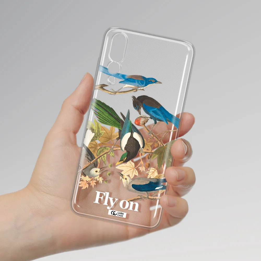 a group of birds on a branch Huawei P20 Pro Clear TPU Case