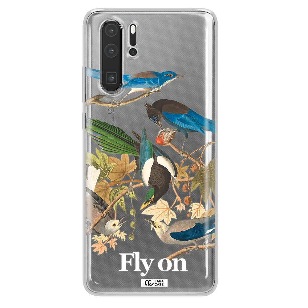 a group of birds on a branch Huawei P30 Pro Clear TPU Case