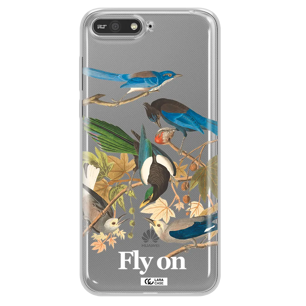 a group of birds on a branch Huawei Y6 2018 Clear TPU Case