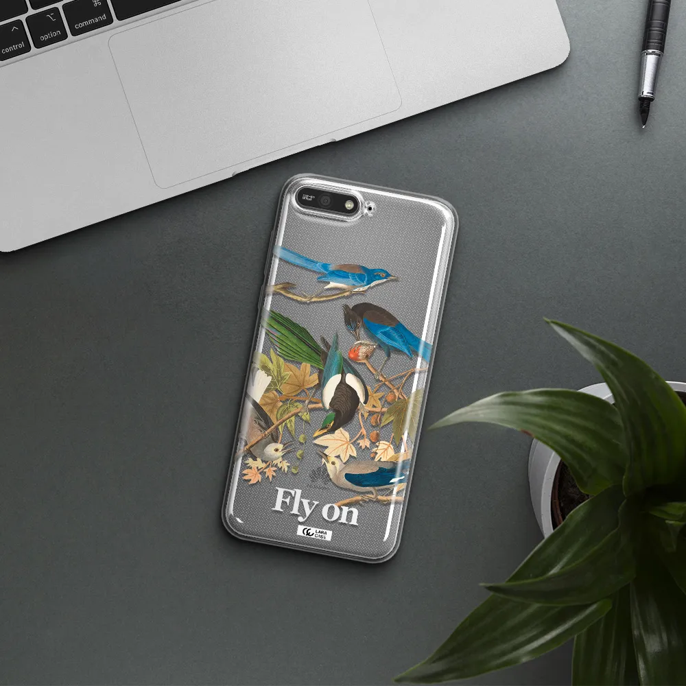 a group of birds on a branch Huawei Y6 2018 Clear TPU Case