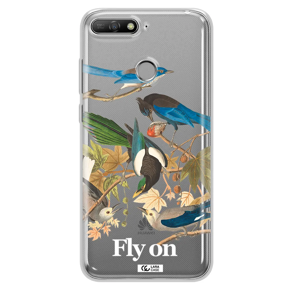 a group of birds on a branch Huawei Y6 Prime 2018 Clear TPU Case