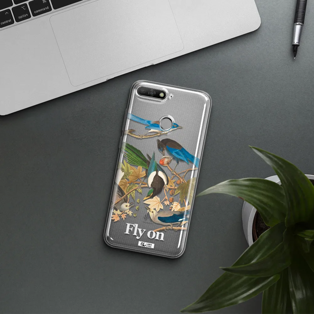 a group of birds on a branch Huawei Y6 Prime 2018 Clear TPU Case