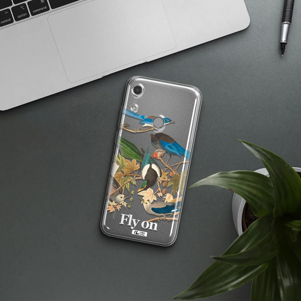 a group of birds on a branch Huawei Y6S Clear TPU Case