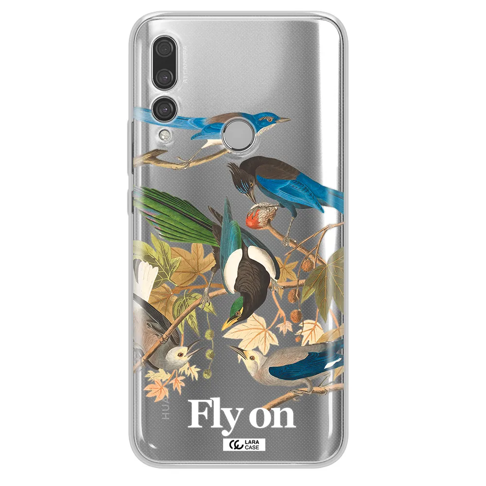 a group of birds on a branch Huawei Y9 Prime 2019 Clear TPU Case