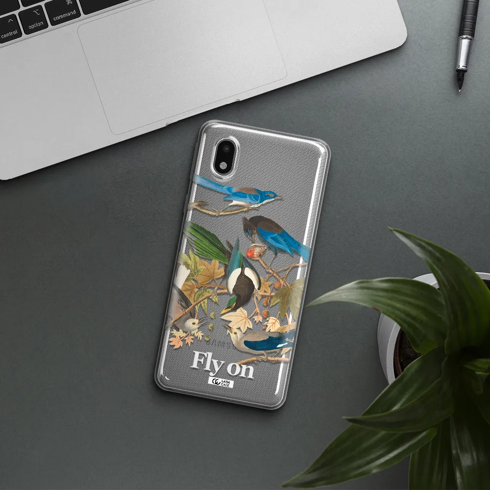 A Group Of Birds On A Branch Samsung A01 Core Clear Tpu Case