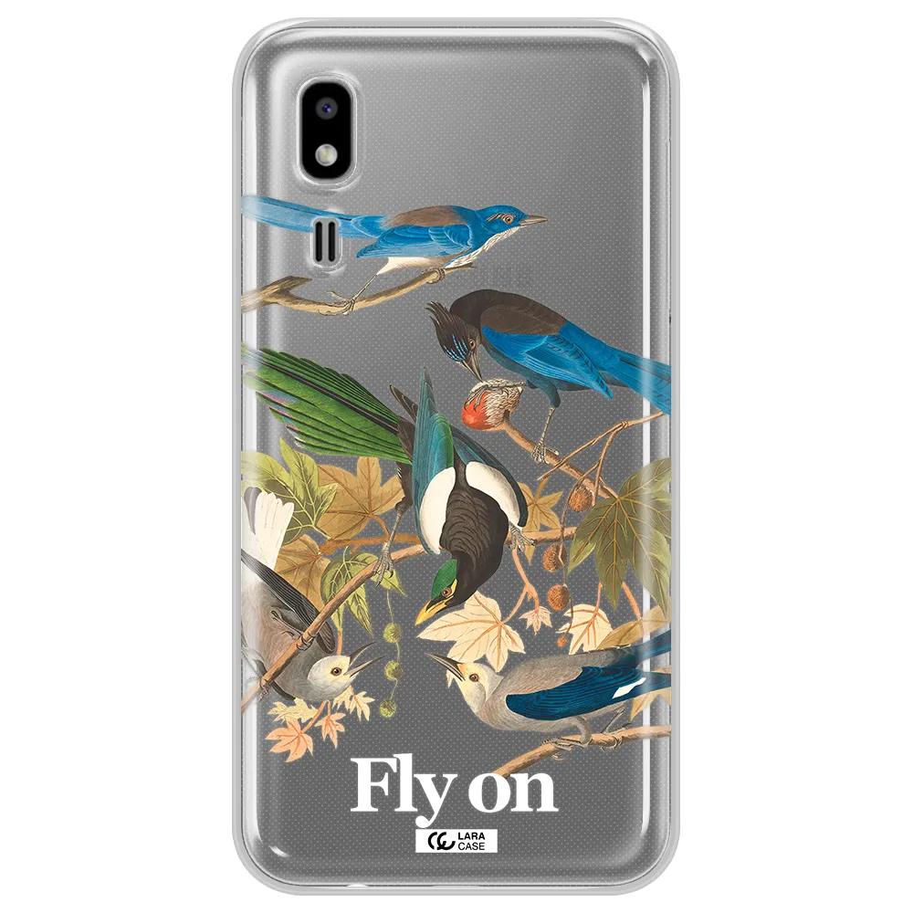 a group of birds on a branch Samsung A2 Core Clear TPU Case