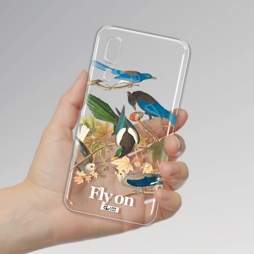 a group of birds on a branch Samsung A2 Core Clear TPU Case