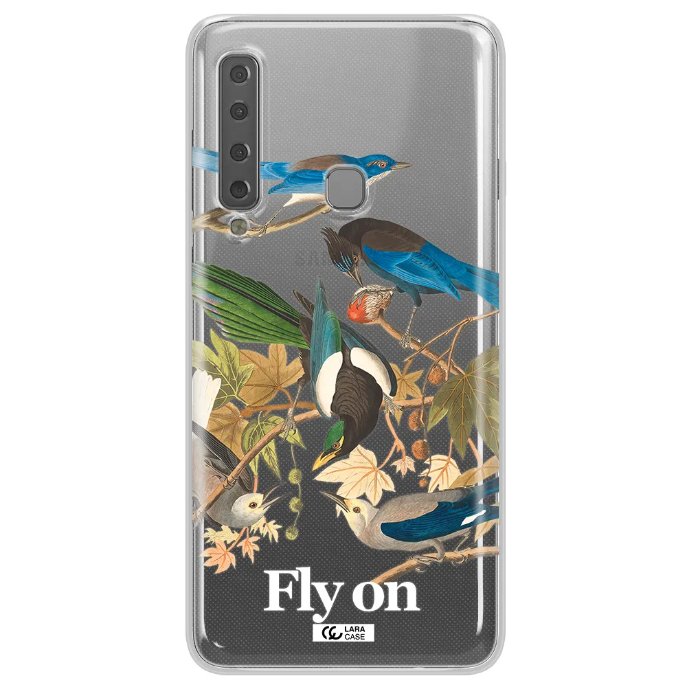 a group of birds on a branch Samsung A9 2018 Clear TPU Case