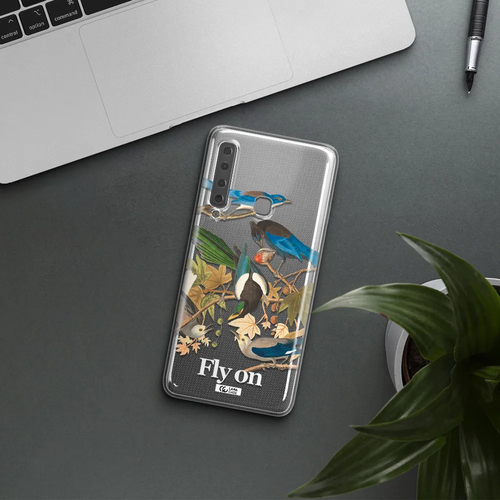 a group of birds on a branch Samsung A9 2018 Clear TPU Case