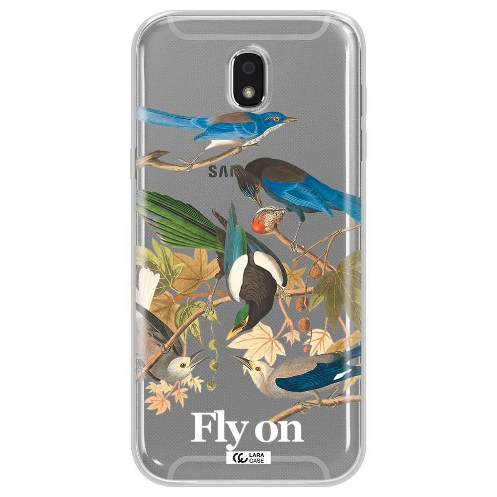 a group of birds on a branch Samsung J5 2017 Clear TPU Case