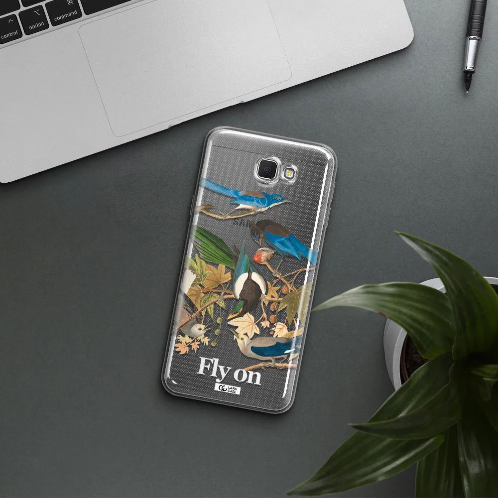 a group of birds on a branch Samsung J5 Prime Clear TPU Case