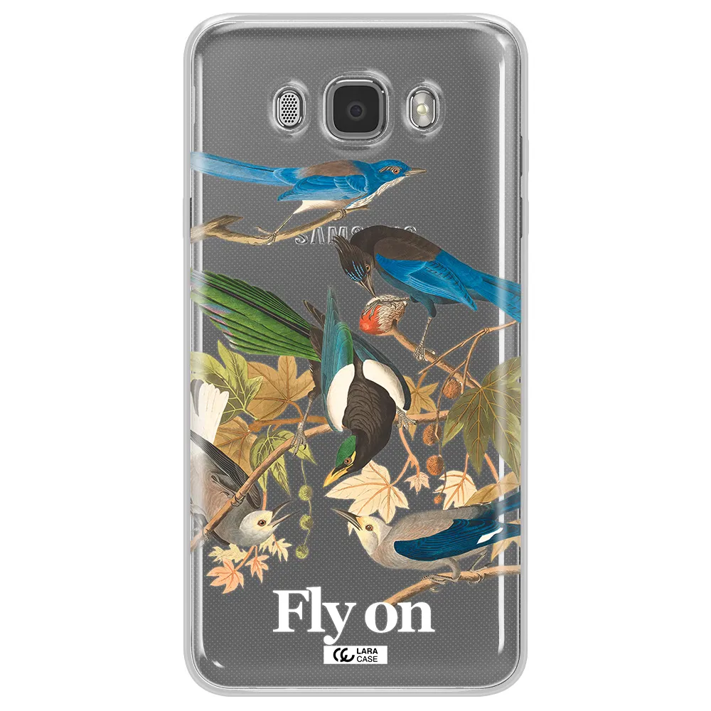 a group of birds on a branch Samsung J7 2016 Clear TPU Case