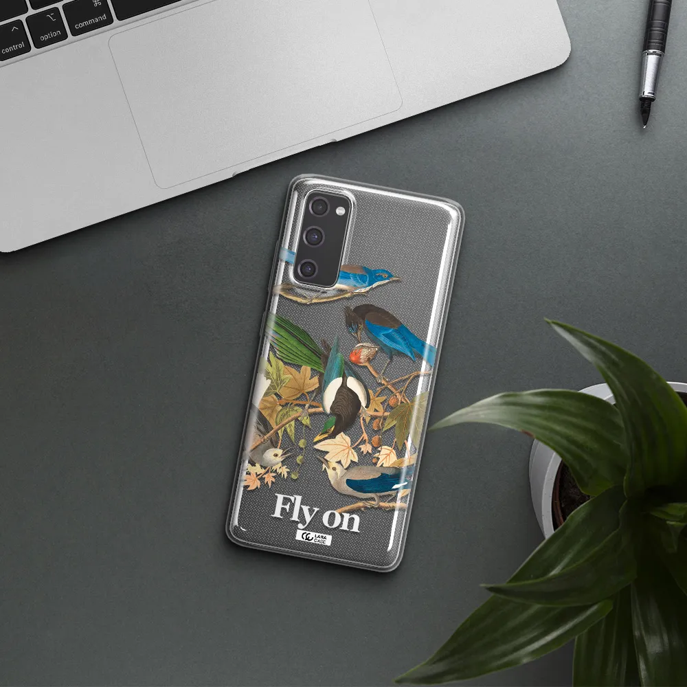 a group of birds on a branch Samsung S20 Fe Clear TPU Case
