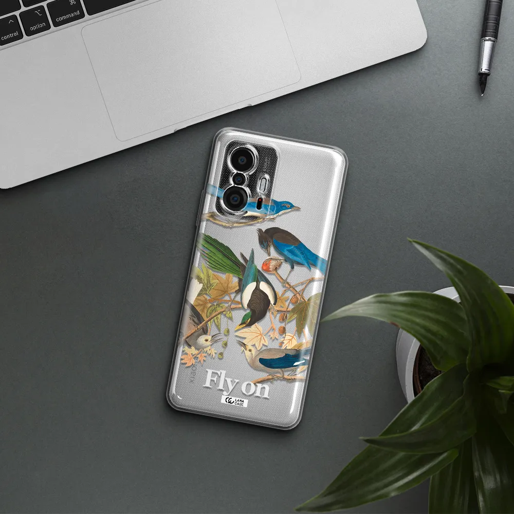 A Group Of Birds On A Branch Xiaomi 11T Clear Tpu Case