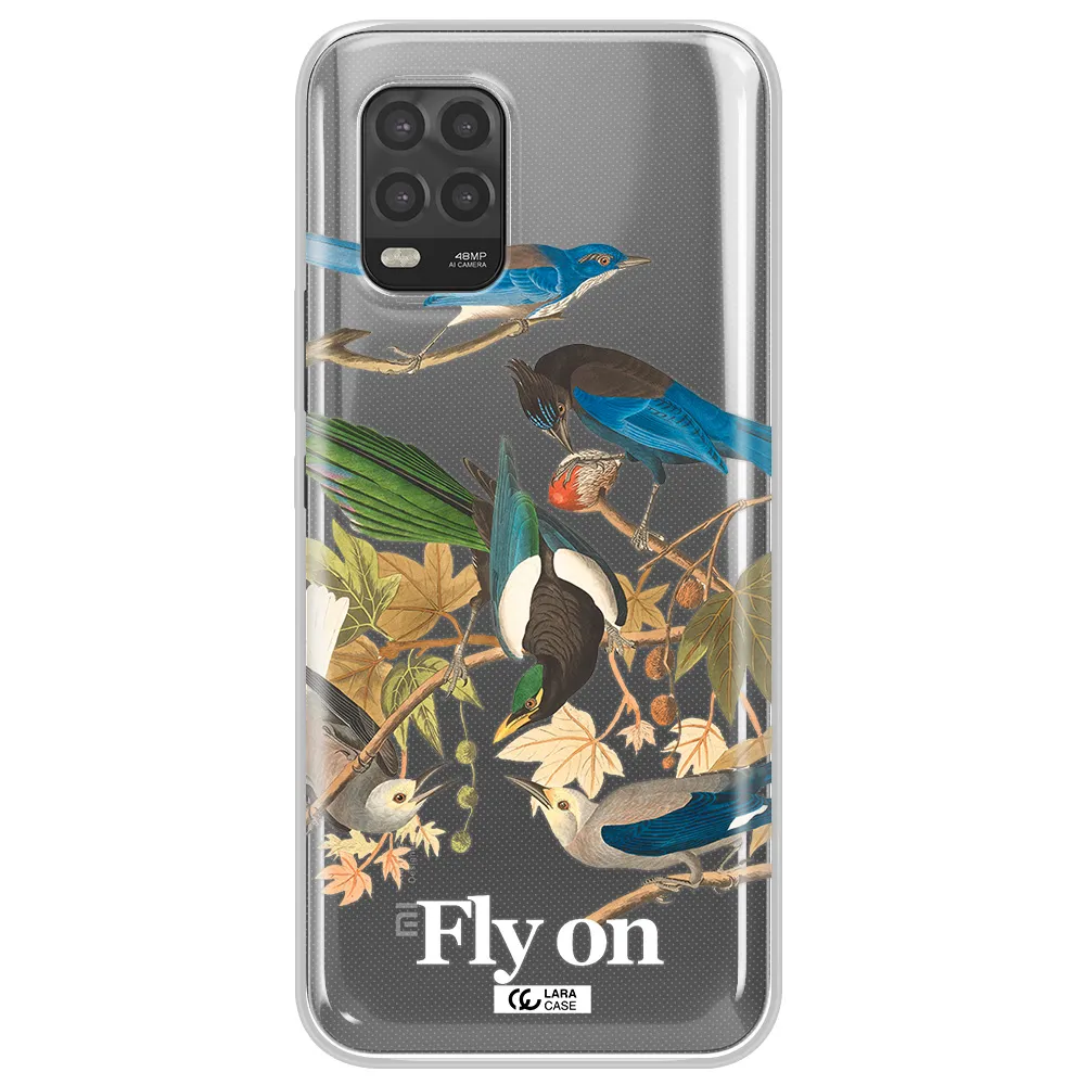 a group of birds on a branch Xiaomi Mi 10 Lite Clear TPU Case