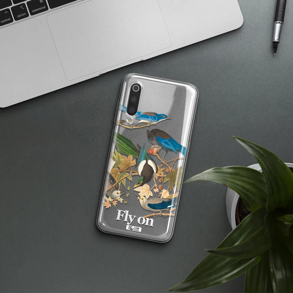 a group of birds on a branch Xiaomi Mi 9 Clear TPU Case