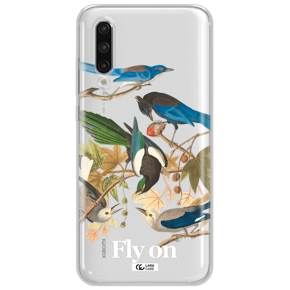 A Group Of Birds On A Branch Xiaomi Mi 9 Lite Clear Tpu Case