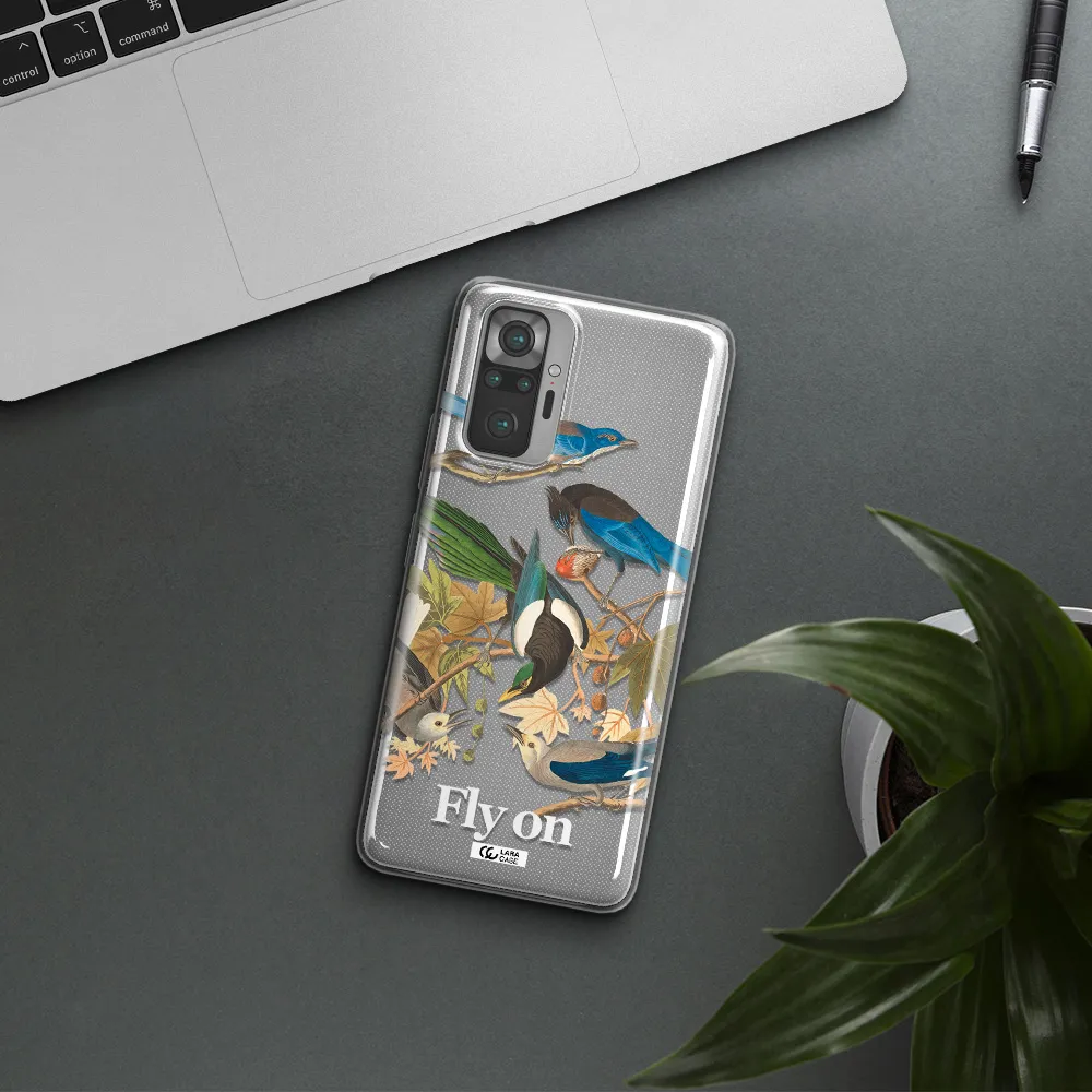 a group of birds on a branch Xiaomi Note 10 Pro Clear TPU Case
