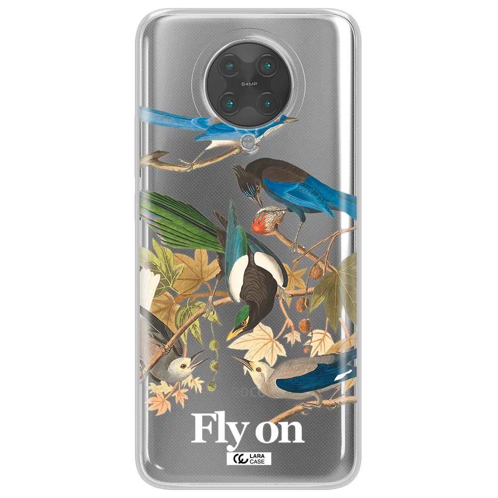 a group of birds on a branch Xiaomi Poco F2 Pro Clear TPU Case
