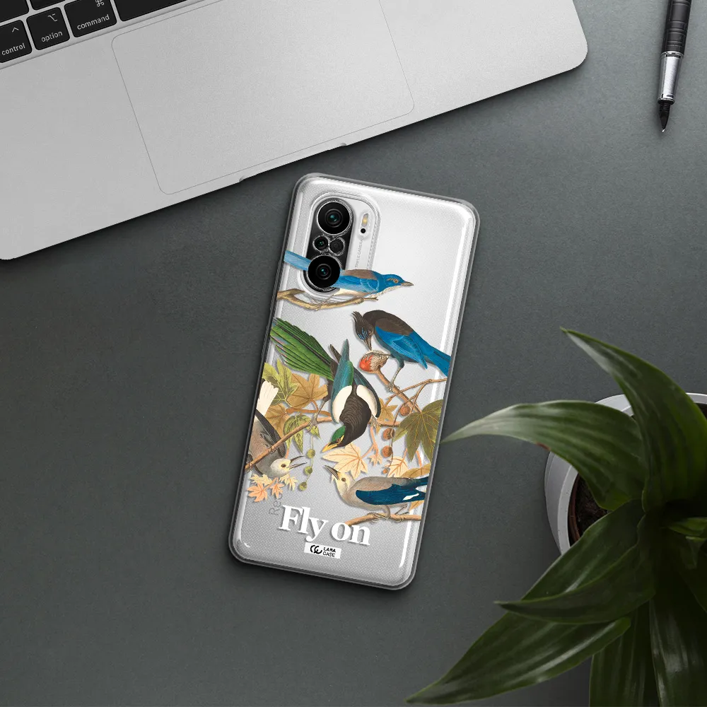 A Group Of Birds On A Branch Xiaomi Poco F3 Clear Tpu Case