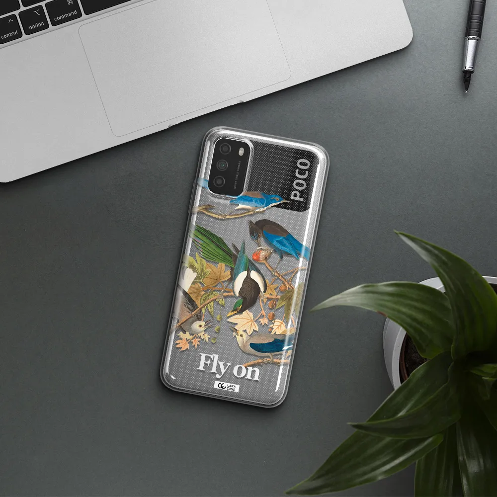 a group of birds on a branch Xiaomi Poco M3 Clear TPU Case