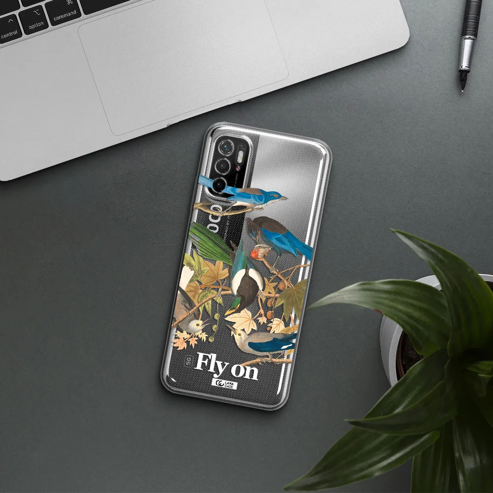 A Group Of Birds On A Branch Xiaomi Poco M4 Pro 5G Clear Tpu Case