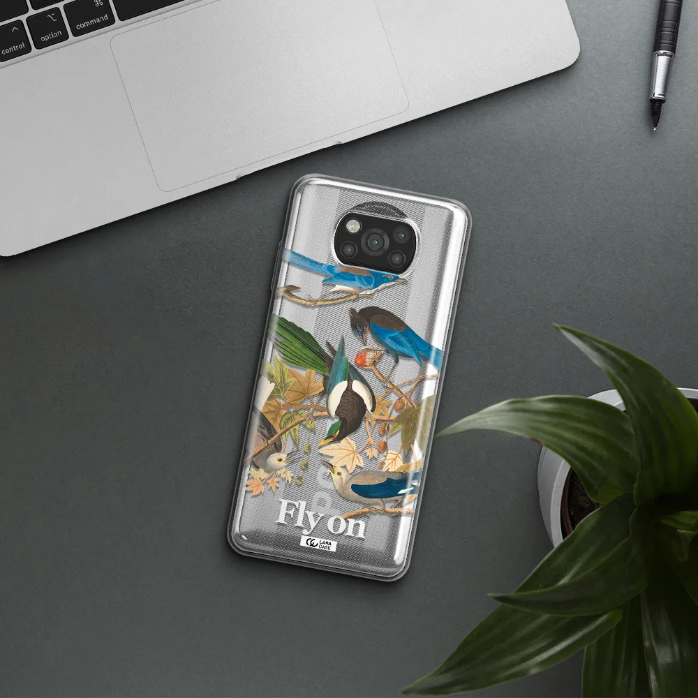 a group of birds on a branch Xiaomi Poco X3 Clear TPU Case