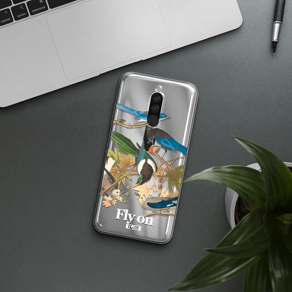 A Group Of Birds On A Branch Xiaomi Redmi 8 Clear Tpu Case