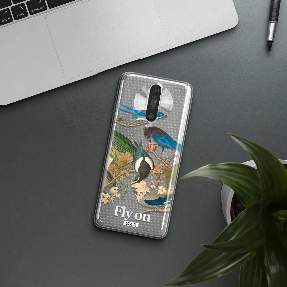 a group of birds on a branch Xiaomi Redmi K30 Clear TPU Case