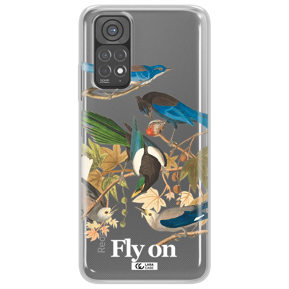 a group of birds on a branch Xiaomi Redmi Note 11 Clear TPU Case