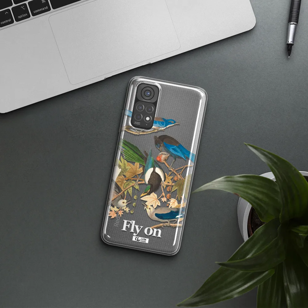 a group of birds on a branch Xiaomi Redmi Note 11 Clear TPU Case