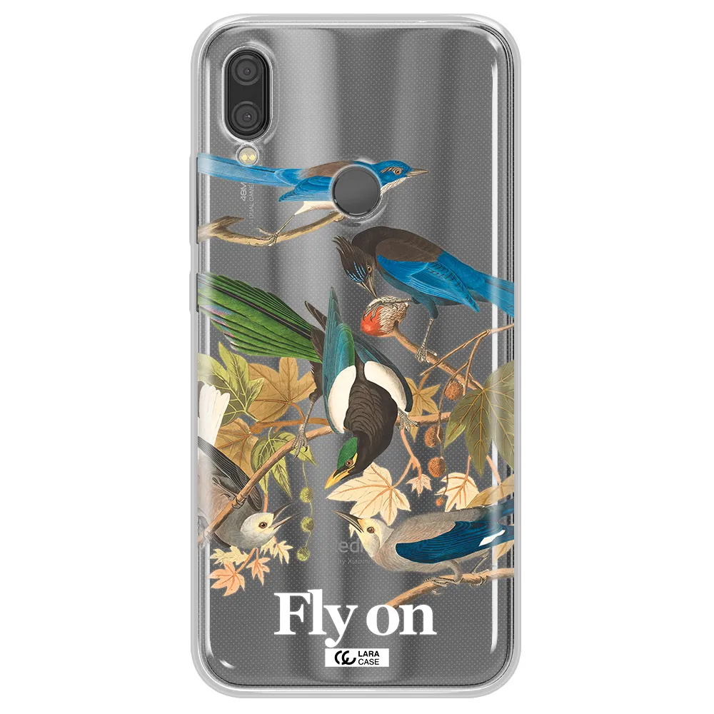 a group of birds on a branch Xiaomi Redmi Note 7 Clear TPU Case