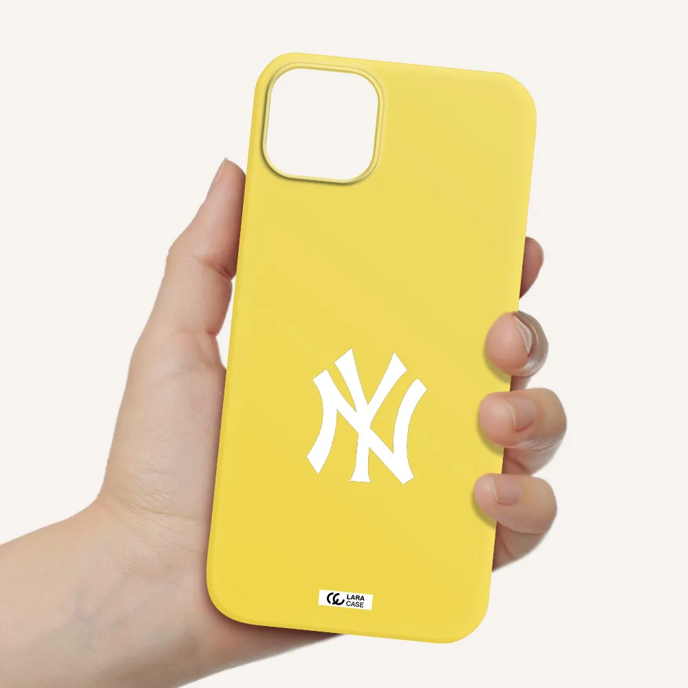 Cute Avocados Apple iPhone 14 Silicone canary yellow Case