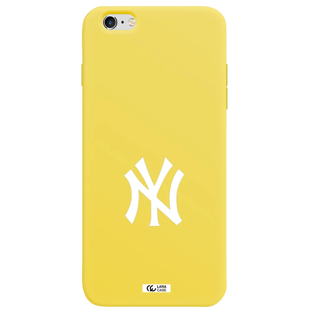 Cute Avocados Apple iPhone 6 plus Silicone canary yellow Case